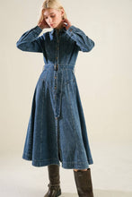 Load image into Gallery viewer, Denim Blue Midi Dress
