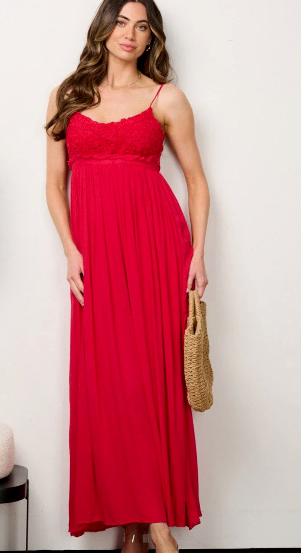 Kiss Me Scarlet Maxi Dress