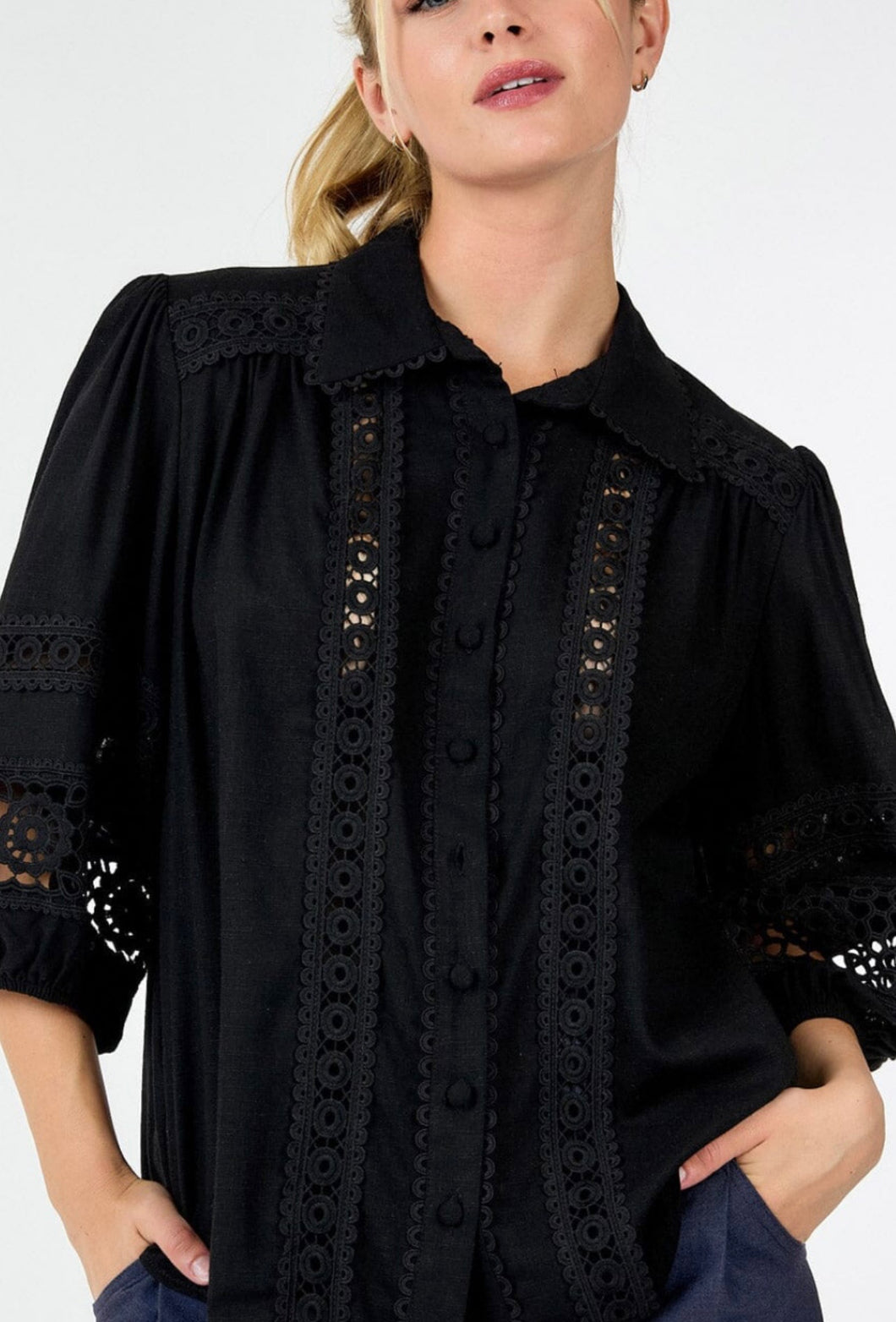 Victoria Crotchet Blouse