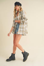 Load image into Gallery viewer, Laura Plaid Washed Flannel Button Up
