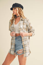 Load image into Gallery viewer, Laura Plaid Washed Flannel Button Up
