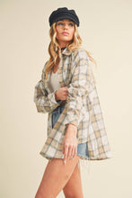 Load image into Gallery viewer, Laura Plaid Washed Flannel Button Up
