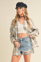 Load image into Gallery viewer, Laura Plaid Washed Flannel Button Up
