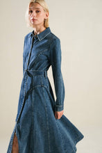 Load image into Gallery viewer, Denim Blue Midi Dress
